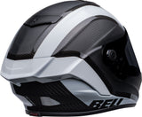 BELL Race Star Flex DLX Adult Street Motorcycle Helmet with ProTint shield. Matte gloss black white