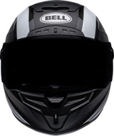 BELL Race Star Flex DLX Adult Street Motorcycle Helmet with ProTint shield. Matte gloss black white