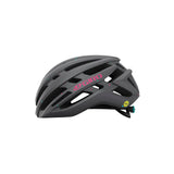 Giro Agilis MIPS W Women Helmet Matte White Citron Charcoal Mica Left