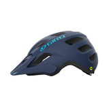 Giro Verce MIPS Women's Mountain Bike Helmet in a trail setting Matte Midnight Left