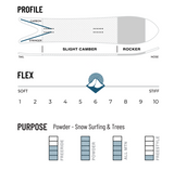 Weston Japow Powder All Mountain Fishtail Snowboards 2023