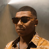 Oakley Limited Kylian Mbappé Signature Series HSTN Sunglasses - Prizm Tungsten Lenses, Dark Amber/Light Curry Frame