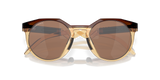 Oakley Limited Kylian Mbappé Signature Series HSTN Sunglasses - Prizm Tungsten Lenses, Dark Amber/Light Curry Frame