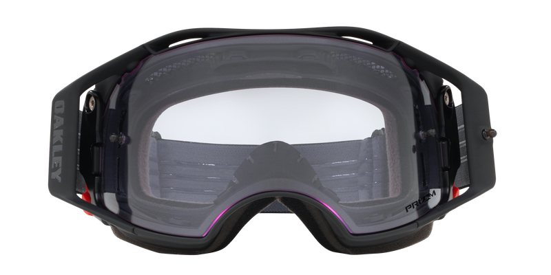 Oakley Airbrake Unisex MTB Goggles - Front view, showcasing Factory Lite Vent mesh for airflow and protection