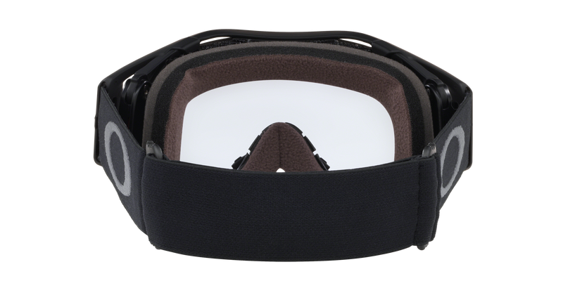 Oakley Airbrake Unisex MTB Goggles - Front view, showcasing Factory Lite Vent mesh for airflow and protection
