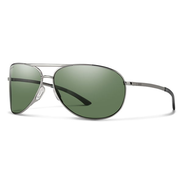 Smith Serpico 2 Sunglasses, Gold Frame ChromaPop Red Mirror Lens