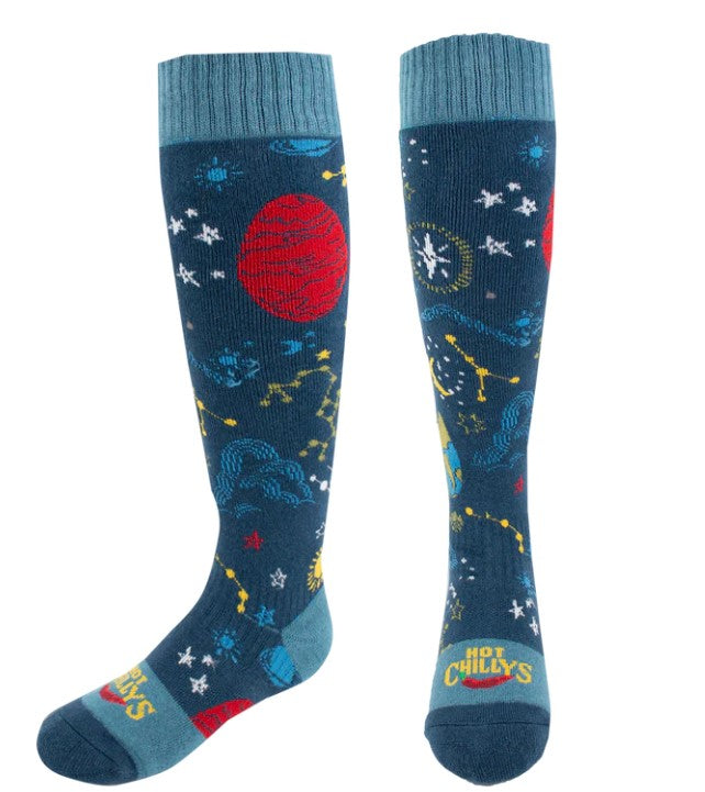 Hot Chillys Youth Nebula Mid Volume Sock - Nebula, Large