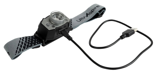 UltrAspire Lumen 300 Sidekick Headlamp - Versatile Secondary Light for Outdoor Activities Charging Cable