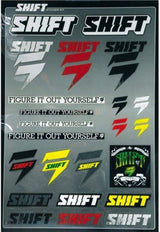 Shift Racing Standard Sticker Sheet Motocross Motorcycle Graphic Kit Accessories - One Size