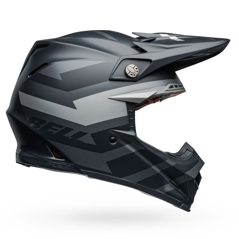 Bell Helmets Satin Black/Silver Moto-9S Flex Banshee Helmet