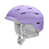 SMITH Liberty MIPS Women's Winter Helmet - Front view, showcasing hybrid shell design and adjustable vents