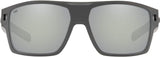 Costa Del Mar Diego Fishing Polarized Sunglasses - Matte Gray / Grey Silver Mirror 580G