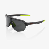 100% S2 Unisex Bike Sunglasses Soft Tact Cool Grey - Smoke Lens