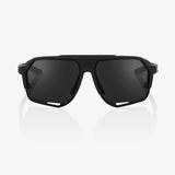 100% NORVIK Unisex Bike Sunglasses Matte Black - Grey PEAKPOLAR Lens