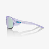100% NORVIK Unisex Bike Sunglasses Polished Translucent Lavender - HiPER Lavender Mirror Lens