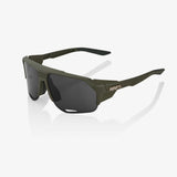100% NORVIK Unisex Bike Sunglasses Soft Tact Army Green - Smoke Lens
