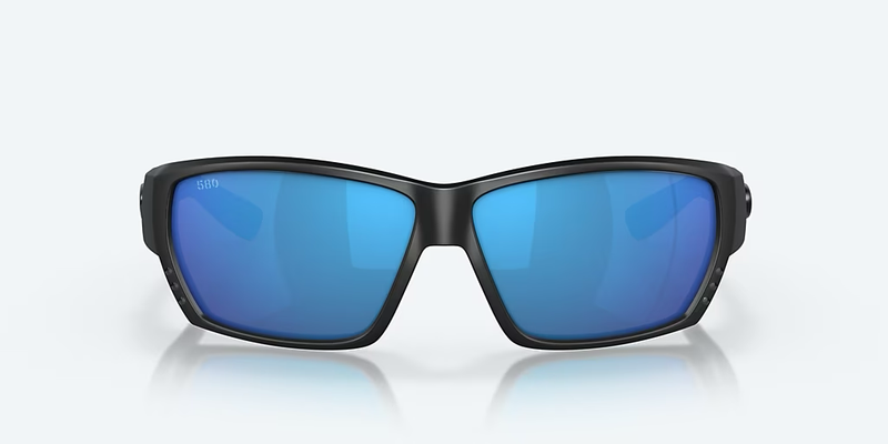 Costa del Mar Tuna Alley Men Fishing Polarized Sunglasses - Front view, showcasing integral hinges and vent system