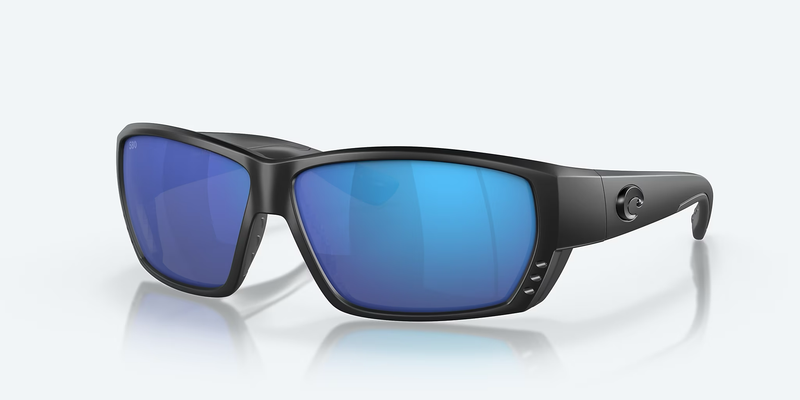 Costa del Mar Tuna Alley Men Fishing Polarized Sunglasses - Front view, showcasing integral hinges and vent system