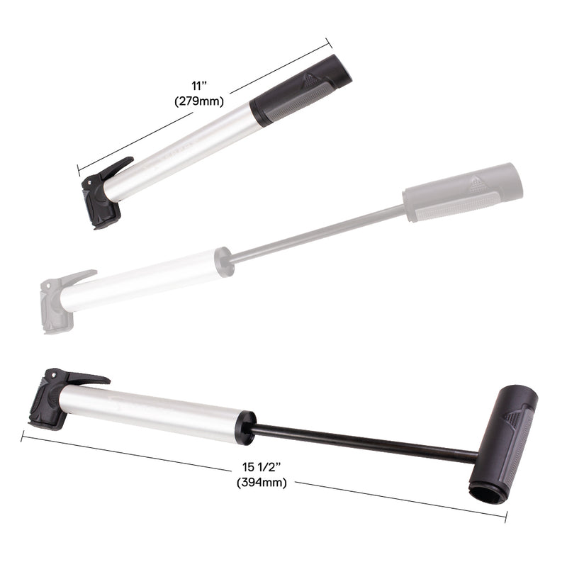 Serfas Big Stick Dual Head Mini Pump Unisex Bike Accessories