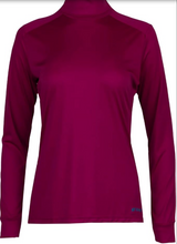 Hot Chillys Women Peach Skins Solid T-Neck Lightweight Relaxed Fit Base Layer