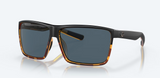 Costa del Mar Rincon Men Fishing Lifestyle Polarized Sunglasses - Front view, showcasing classic West Coast design and polarized lenses
