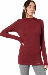 Hot Chillys Women's Clima-Tek Hoodie Midweight Relaxed Fit Base Layer