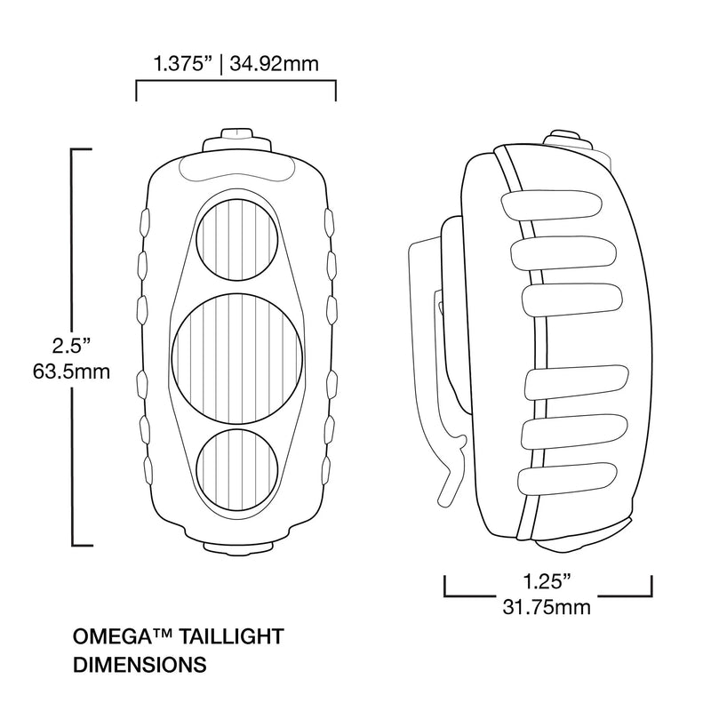 NiteRider Omega EVO 300 w/ NiteLinkª Rechargeable Bike Taillight