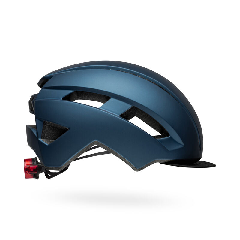 bell bicycle helmet lights Bell Daily LED MIPS Helmet Medium/Large Matte Blue/Grey