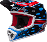 BELL MX-9 MIPS Adult Full-Face Dirt Motorcycle Helmet - Advanced Protection and Comfort Mcgrath Showtime 23 Gloss Black Red  Front Left
