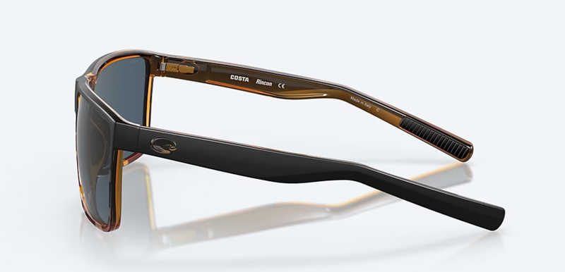Costa del Mar Rincon Men Fishing Lifestyle Polarized Sunglasses - Front view, showcasing classic West Coast design and polarized lenses