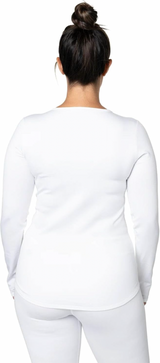 Hot Chillys Women Micro-Elite Chamois Crewneck Top Midweight Body Fit Base Layer