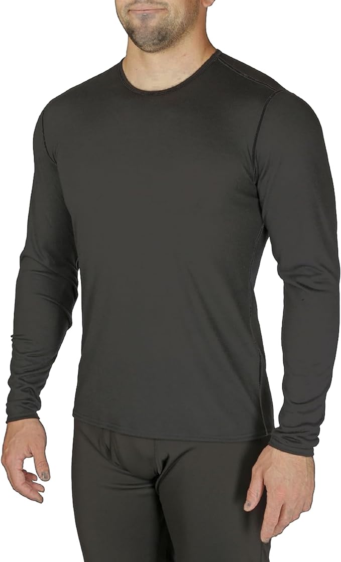 Hot Chillys Men Pepperskins Crewneck Midweight Relaxed Fit Base Layer