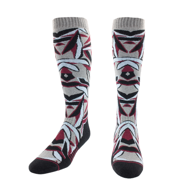 Hot Chillys Men Fiesta Leaf Mid Volume Sock