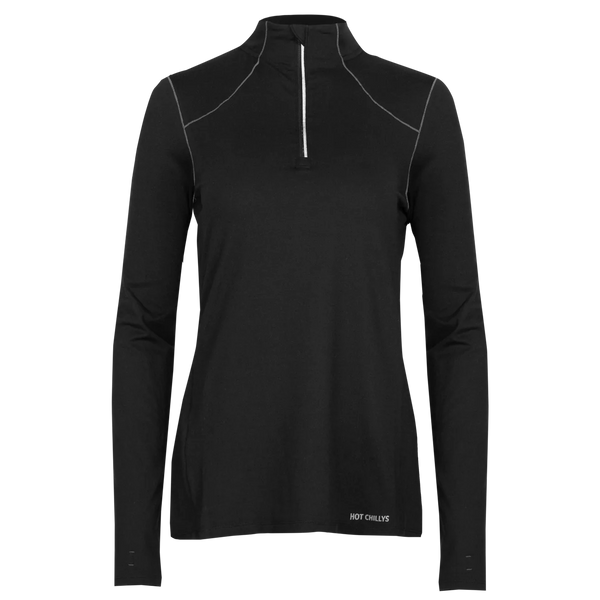 Hot Chillys Women's Clima-Tek Zip T Midweight Relaxed Fit Base Layer