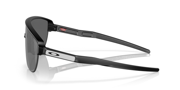 Oakley Corridor Rectangular Men Sunglasses - Front view, showcasing semi-rimless shield design and Unobtainium features