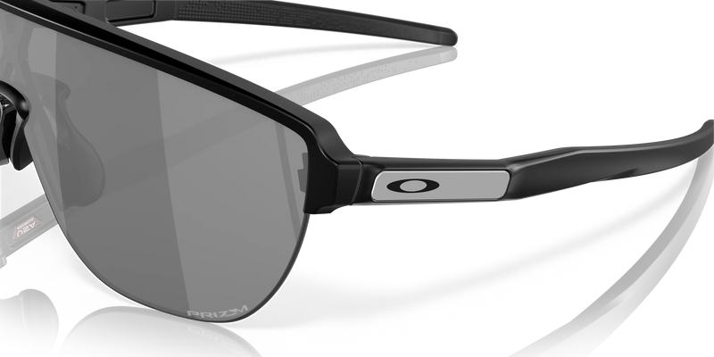 Oakley Corridor Rectangular Men Sunglasses - Front view, showcasing semi-rimless shield design and Unobtainium features