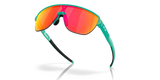Oakley Corridor Rectangular Men Sunglasses - Front view, showcasing semi-rimless shield design and Unobtainium features