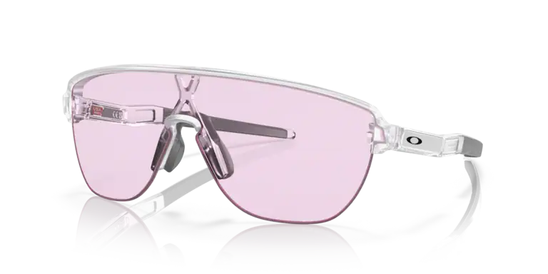 Oakley Corridor Rectangular Men Sunglasses - Front view, showcasing semi-rimless shield design and Unobtainium features