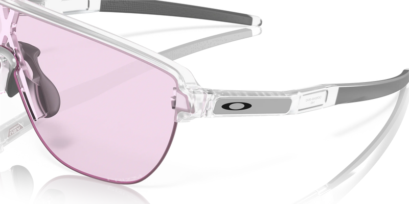 Oakley Corridor Rectangular Men Sunglasses - Front view, showcasing semi-rimless shield design and Unobtainium features