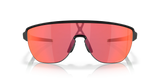 Oakley Corridor Rectangular Men Sunglasses - Front view, showcasing semi-rimless shield design and Unobtainium features