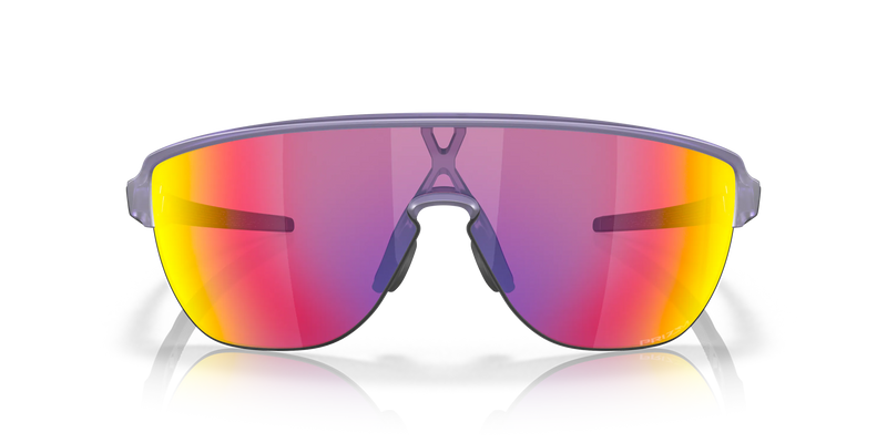 Oakley Corridor Rectangular Men Sunglasses - Front view, showcasing semi-rimless shield design and Unobtainium features