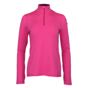 Hot Chillys Women Micro-Elite Chamois Solid Zip-T Base Layer Pink