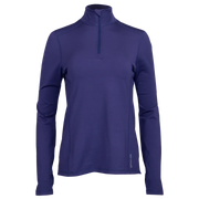 Hot Chillys Women Micro-Elite Chamois Solid Zip-T Base Layer Purple
