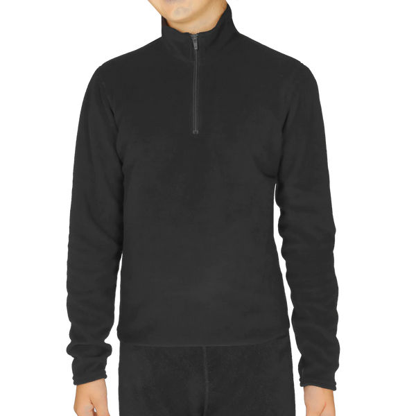 Hot Chillys Youth Velvet Fleece Zip-T Midweight Relaxed Fit Base Layer