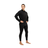 Hot Chillys Men La Montana Zip-T Heavyweight Active Fit Base Layer Black