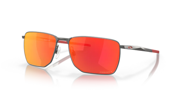 Oakley Ejector Rectangular Men Lifestyle Sunglasses Gunmetal Red lens