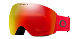Oakley Flight Deck L Unisex Winter Ski Snow Goggles Torch Red