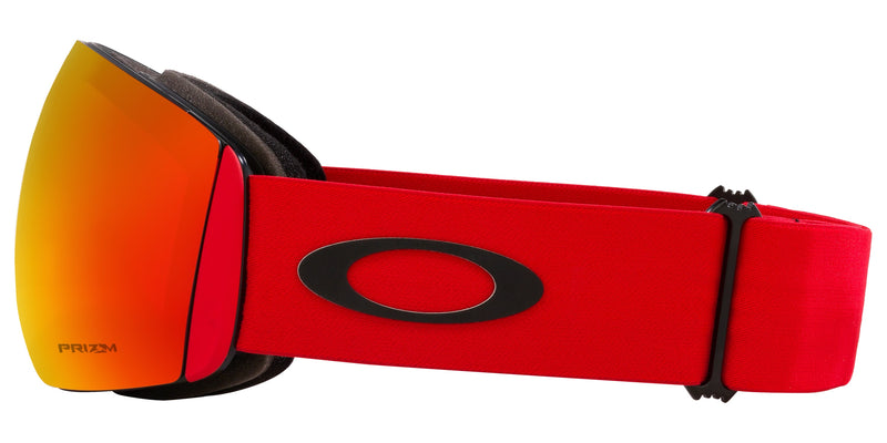 Oakley Flight Deck L Unisex Winter Ski Snow Goggles Torch Red Left