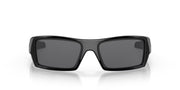 "Oakley Gascan Unisex Lifestyle Sunglasses - Front view, showcasing high-wrap design with straight edges and hard lines"