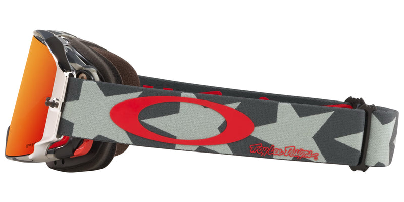 Oakley Airbrake Unisex MTB Goggles - Front view, showcasing Factory Lite Vent mesh for airflow and protection